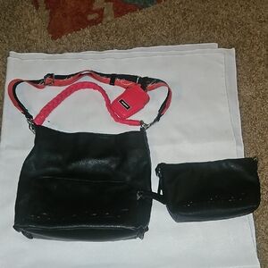 Desigual Black and Red Women's Bag Set NWT